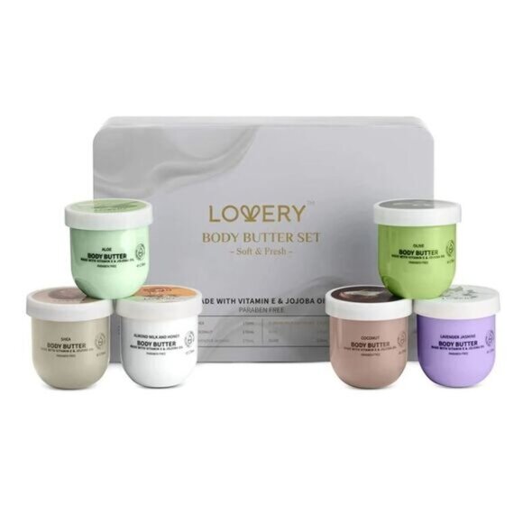 6 PC LOVERY BODY BUTTER SET - Picture 1 of 16